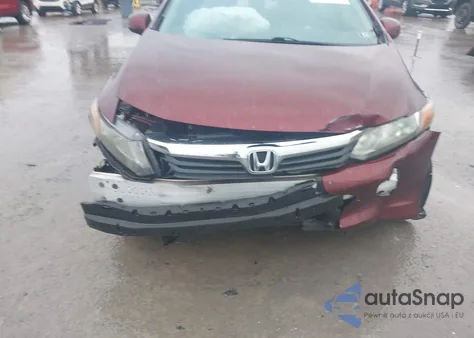 2012 Honda Civic Lx z USA, uszkodzony, nr VIN 19XFB2F56CE380802